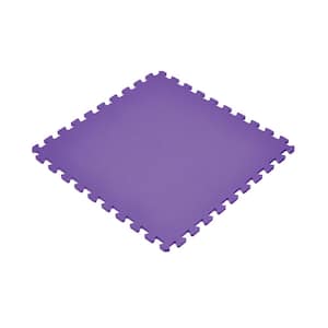 Purple 24 in. x 24 in. EVA Foam Non-Toxic Solid Color Interlocking Tile (30 Tiles)