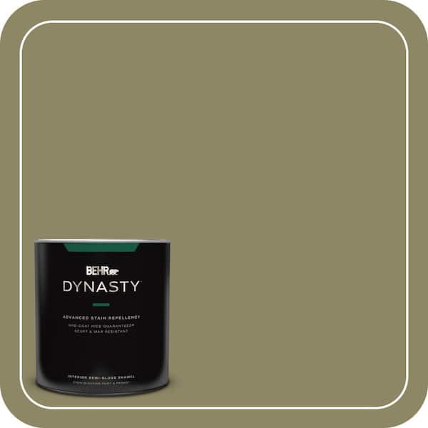 BEHR DYNASTY 1 qt. #PPU9-23 Oregano Spice Semi-Gloss Enamel Interior Stain-Blocking Paint and Primer