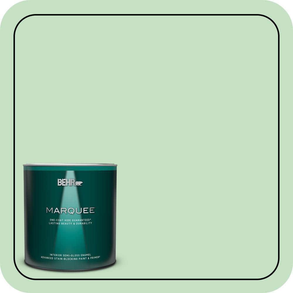 1 qt. #450C-3 Green Myth Semi-Gloss Enamel Interior Paint & Primer price history on PriceWatchPro