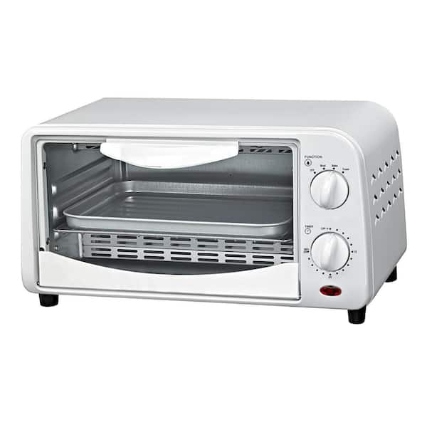 Ovente 4 Slice Countertop Toaster Oven, 700W Stainless Steel Body