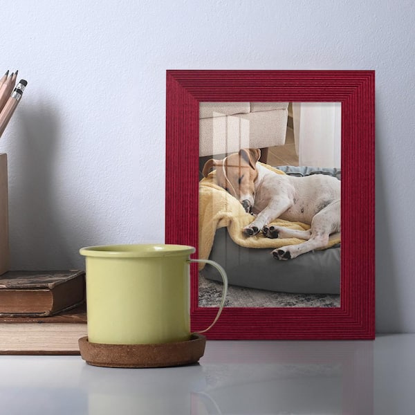 Wexford Home Textured 3.5 in. x 5 in. Red Picture Frame (Set of 6) WF107A-6  - The Home Depot