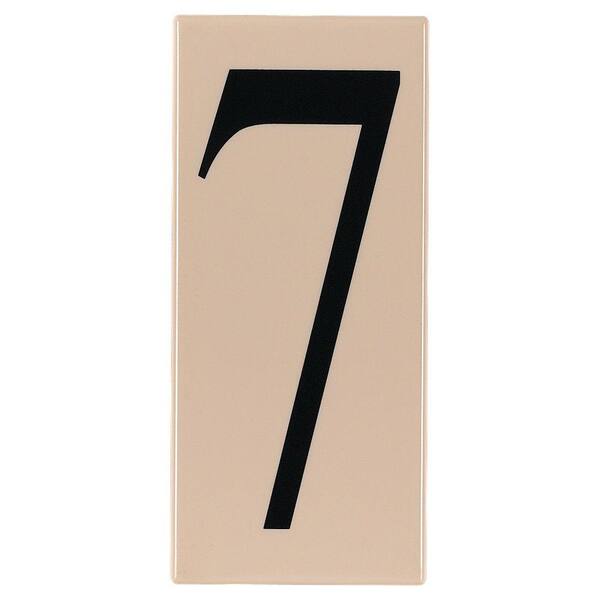 Generation Lighting Address Light Collection Creme Plastic Number 7 Tile