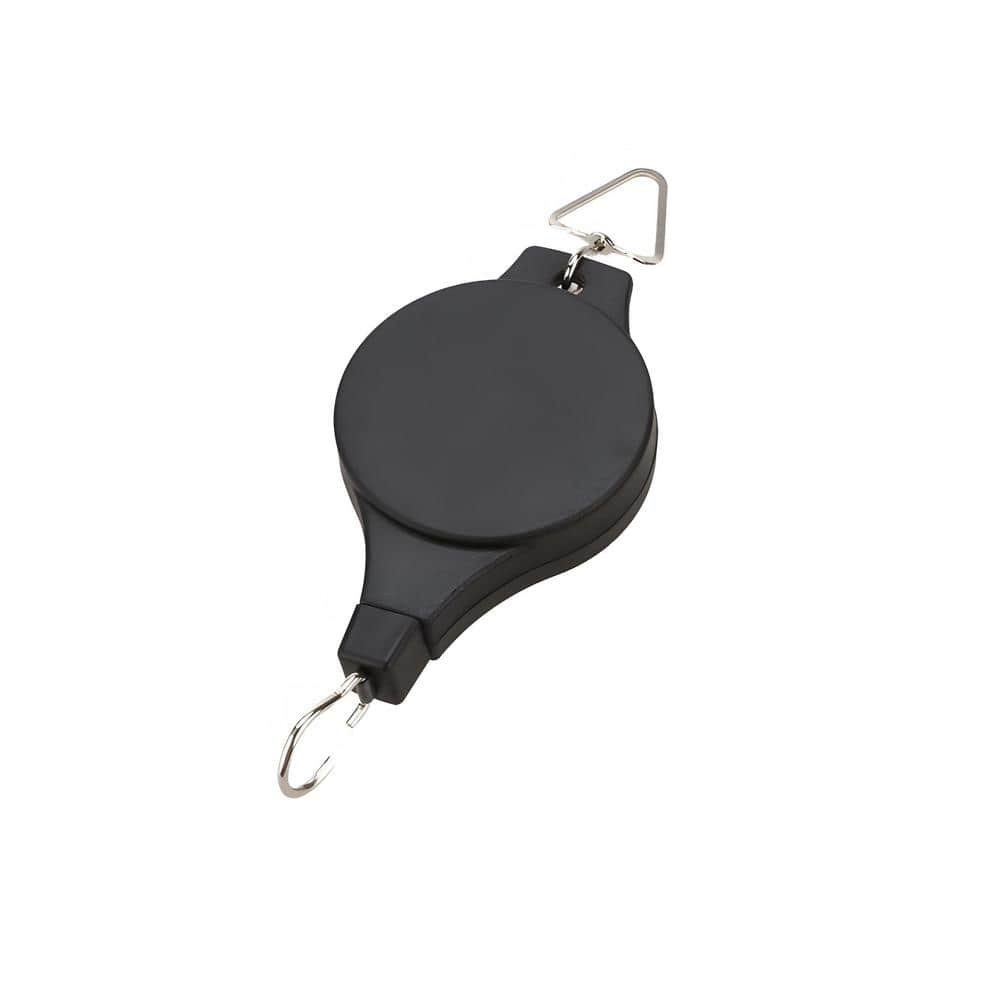 Wellco Black Retractable Plant Hanger Auto Lock, Heavy-Duty, Adjustable ...