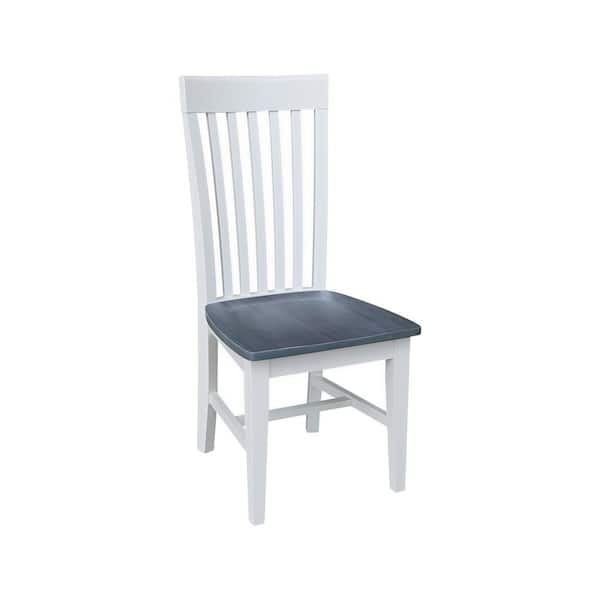 International Concepts White Gray Tall Mission Dining Chair Set Of 2