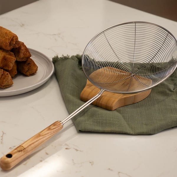 Deluxe Stainless Steel Spider Strainer, 7 in