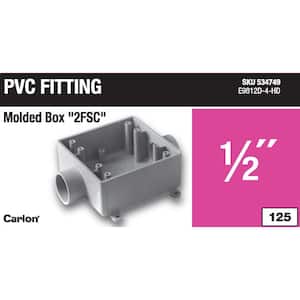 2-Gang 32 cu. in. 1/2 in. PVC Type FSC Box