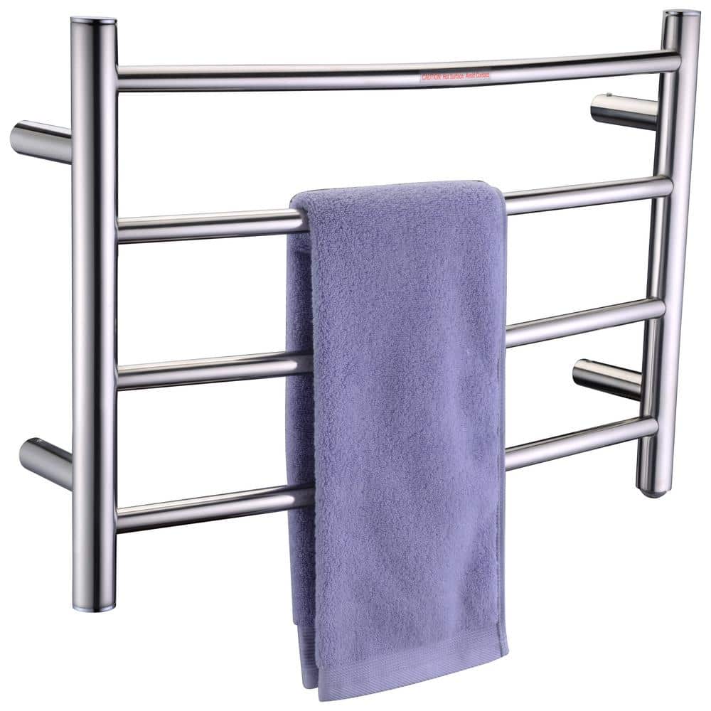 Polished Chrome Stainless Steel Wall Mounted Towel Warmer
