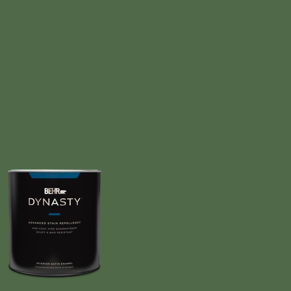 BEHR DYNASTY 1 qt. M4007 Garden Cucumber Satin Enamel Interior Stain