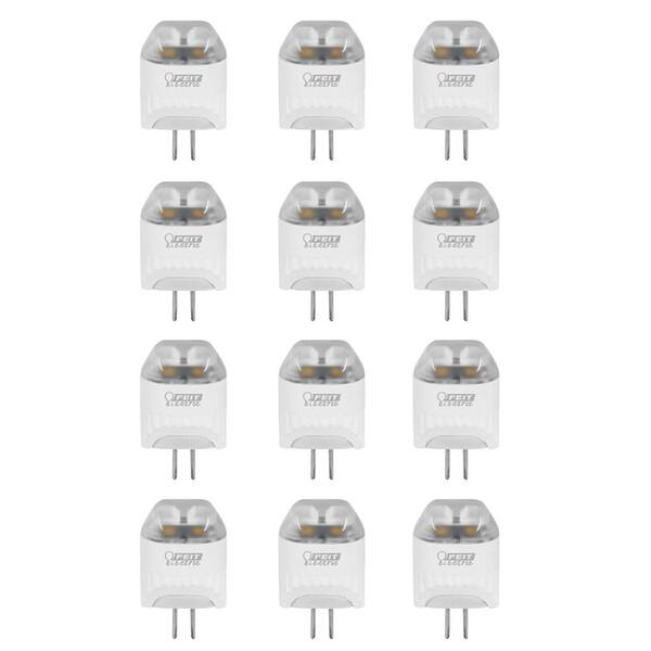 Feit Electric 10W Equivalent Warm White (3000K) Wedge G4 Bi-Pin LED 12-Volt Landscape Garden Light Bulb (12-Pack)