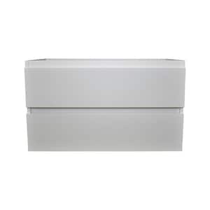 Salt 36 in. W x 18 in. D Bath Vanity Cabinet Only Glossy White