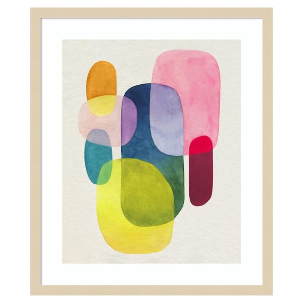 Amanti Art Sunlit Spectrum I by Grace Popp 21 in. W x 25 in. H. Wood Framed Wall Art Print Framed in Brown