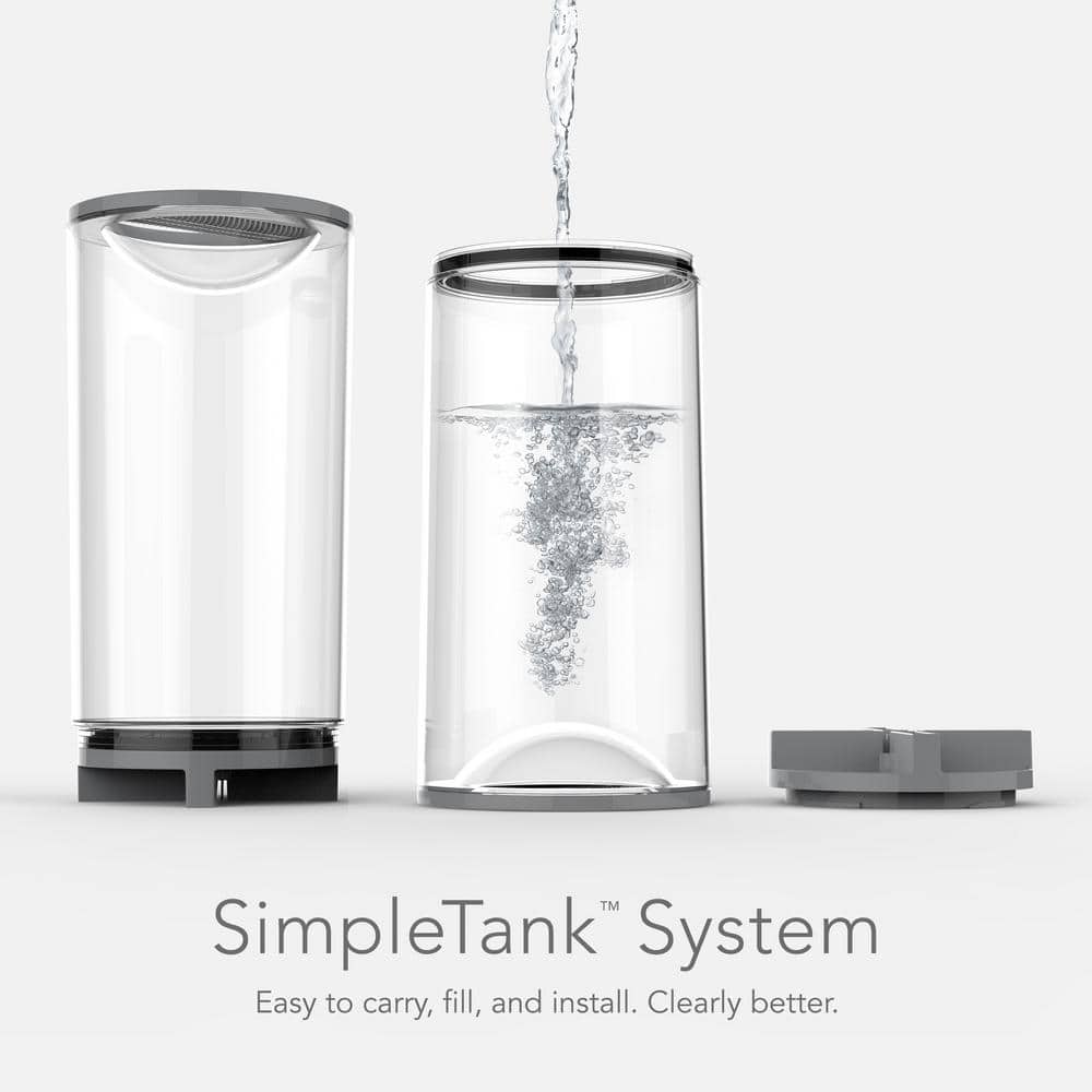 White Evaporative Humidifier with Humidistat and 3.8L Tank