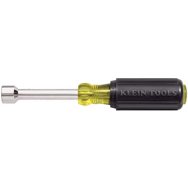 Klein Tools 9/16 in. Nut Driver with 4 in. Hollow Shaft- Cushion Grip Handle