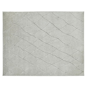 Ashton Gray 1 ft. 10 in. X 7 ft. Geometric Polypropylene Runner Rug