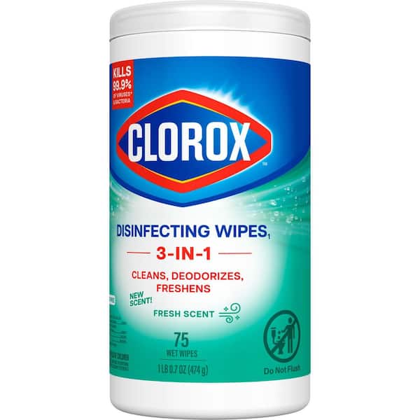 Clorox 75-Count Fresh Scent Bleach Free Disinfecting Cleaning