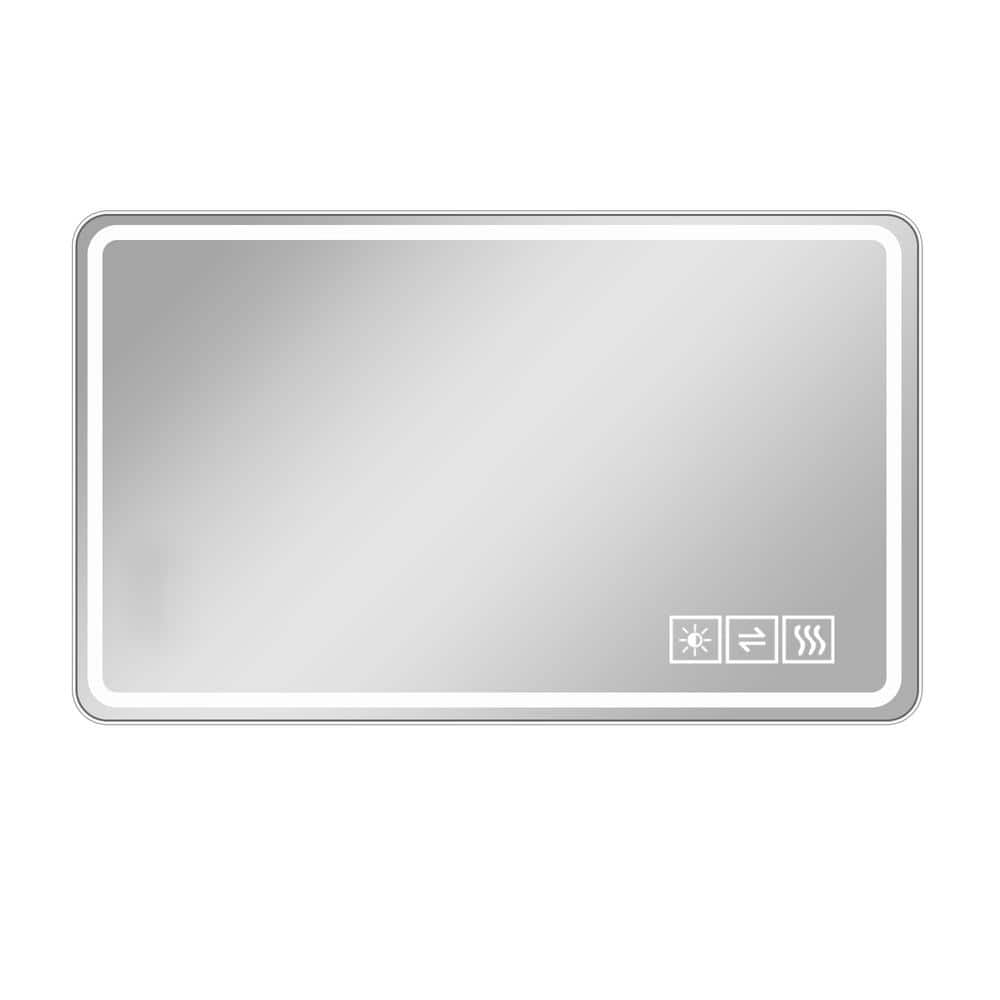 24 in. W x 40 in. H Rectangle Framless Mirror Wall Mirror Bathroom Mirror