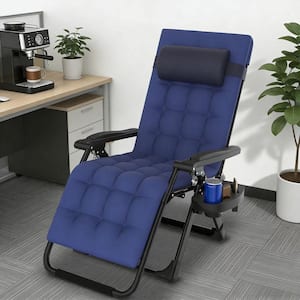 SEEUTEK 26 in. W Metal Zero Gravity Chair Outdoor/Indoor Patio