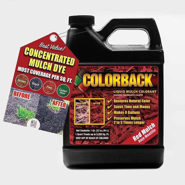 1 Quart Red Mulch Color Covering up to 3200 sq. ft.