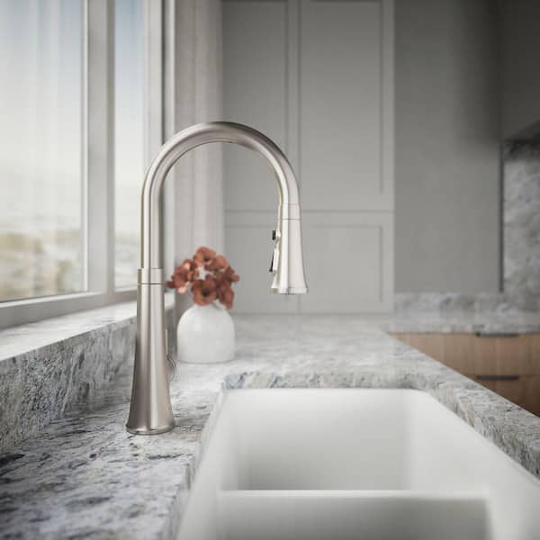 KOHLER Tone Single Handle Touchless Pull Down Sprayer Kitchen