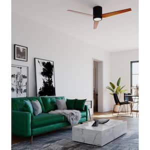 Braden 56 in. Indoor Integrated LED Architectural Bronze Modern Ceiling Fan with Remote for Living Room and Bedroom