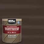 1 gal. #ST-105 Padre Brown Semi-Transparent Waterproofing Exterior Wood Stain and Sealer