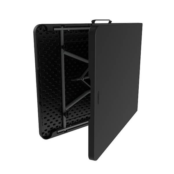 Lifetime 72 in. L Rectangle Black Resin Top Fold-In-Half