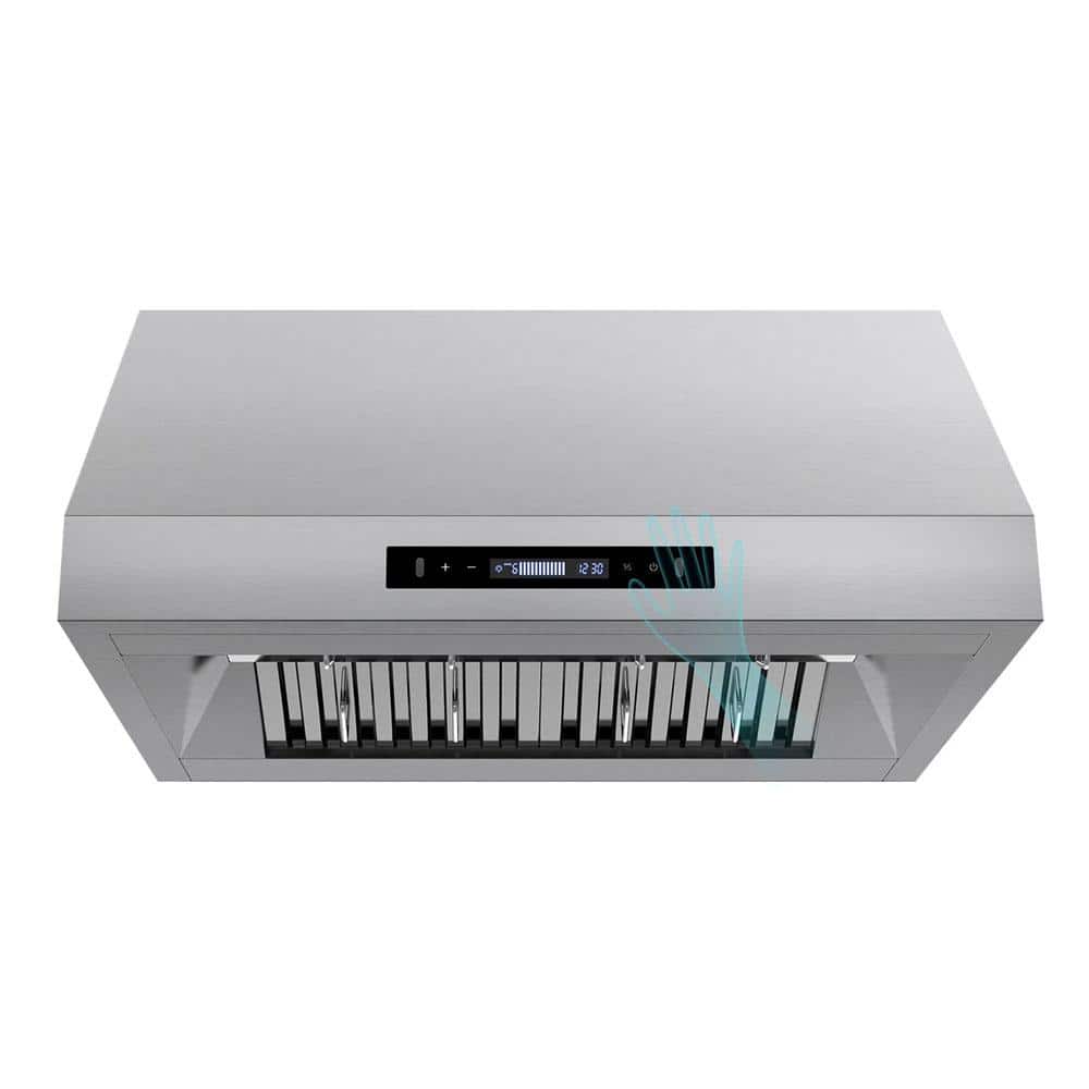 30 in. 900 CFM Ductless Under Cabinet Range Hood in Stainless Steel with LE