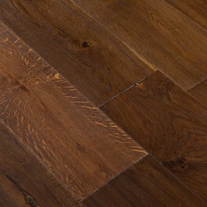 Wide Plank 7-1/2 in. W Rich Distressed Engineered French Oak Hardwood Flooring (19.43 sq. ft./case)