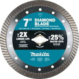 7 in. Diamond Blade, Turbo, Hard Material