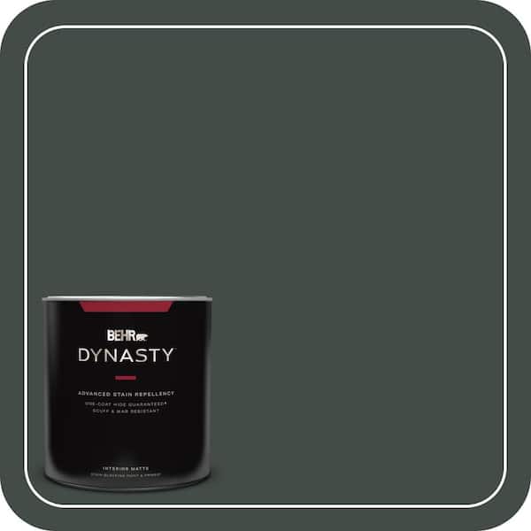 BEHR DYNASTY 1 qt. Home Decorators Collection #HDC-CL-21 Sporting Green Matte Interior Stain-Blocking Paint & Primer