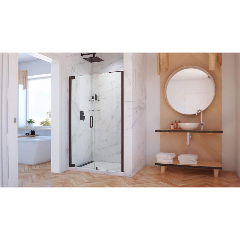 Elegance-LS 59.75" Frameless Clear Glass Pivot Shower Door