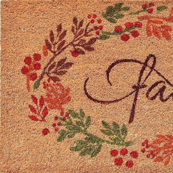 Multi-Colored 29 in. x 17 in. Coir Outdoor Door Mat