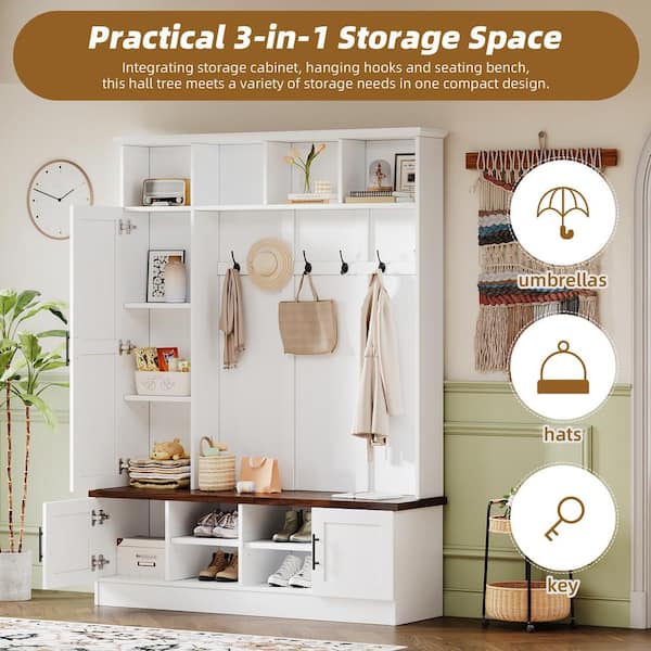 Pottery Barn Hall Tree For Narrow Space Multifunctional Hallway