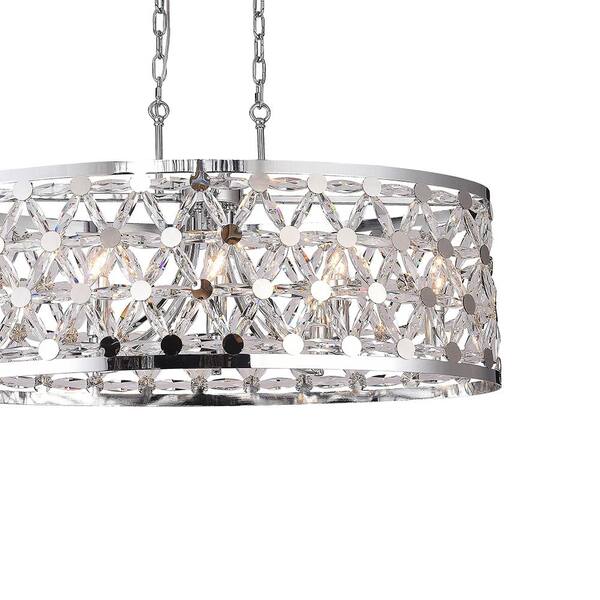 Keaton I 8 Light Chrome Crystal Chandelier Zl31c33ch Light Chrome Crystal Chandelier Zl31c33ch, Cassiopeia 8 Light Crystal Chandelier