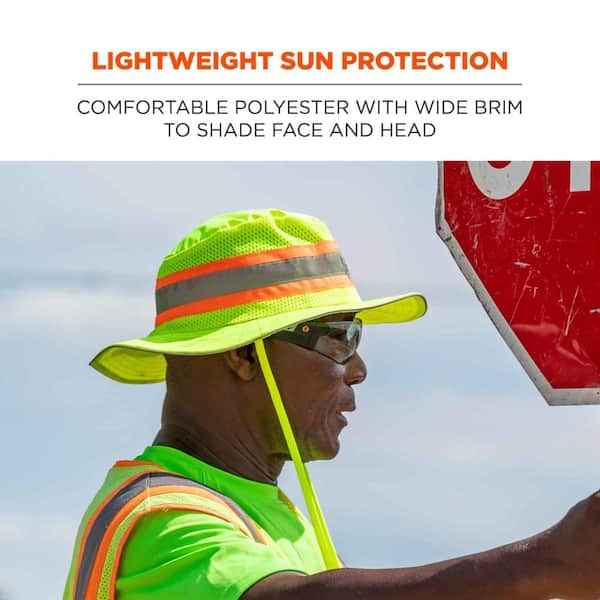 GloWear 2XL/3XL Hi-Vis Lime Green Ranger Hat