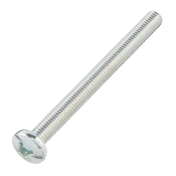 M8-1.25x90mm Zinc Pan Head Phillips Drive Machine Screw 1-Piece