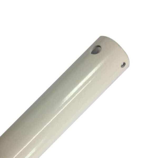 PRIVATE BRAND UNBRANDED 12 in. White Extension Downrod