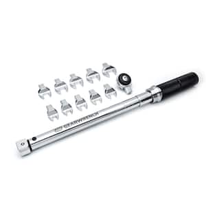 3/8 in. Drive Metric Open End Interchangeable Torque Wrench Set (12-Pieces)