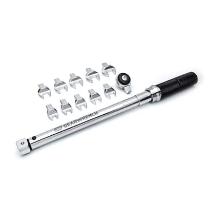 Torque Wrench Adjustable Open End Torque 5-25nm Clicking Wrench  Interchangeable