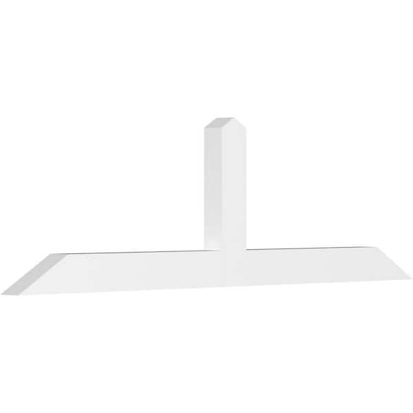 Ekena Millwork Portland 96 in. W x 28 in. H x 4 in. D Signature Polyurethane Bracket