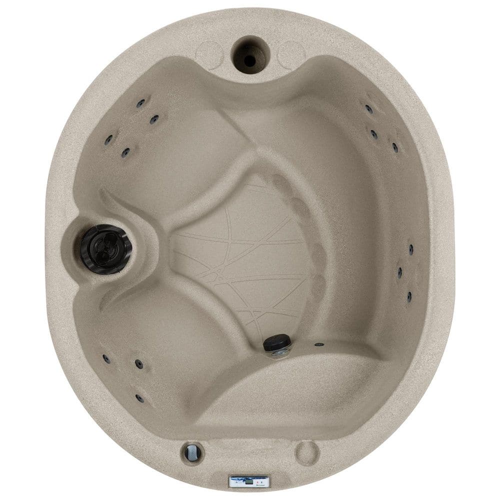 Sand Circular 4-Person 13-Jet Plug and Play Hot Tub