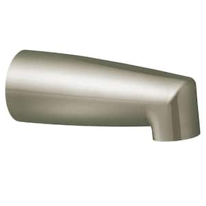 Non-Diverter Tub Spout with Slip Fit Connection in Brushed Nickel