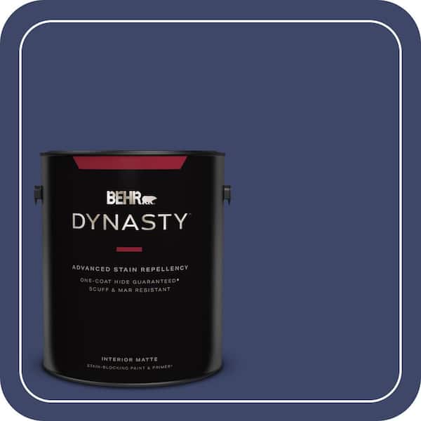 1 gal. #S-H-620 Midnight Sky Matte Interior Stain-Blocking Paint & Primer