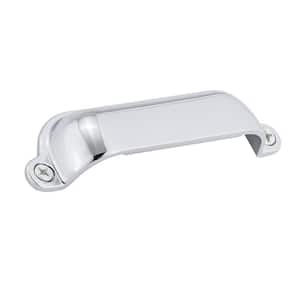 Montrose Collection 3 9/16 in. (90 mm) Chrome Traditional Cabinet Cup Pull