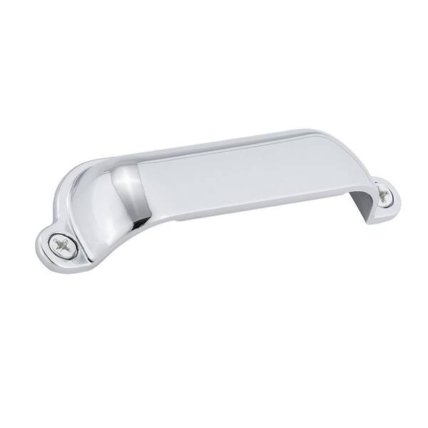 Richelieu Hardware Montrose Collection 3 9/16 in. (90 mm) Chrome Traditional Cabinet Cup Pull