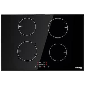 30 in. Induction Cooktop Smooth in Black with 4 Elements, Built-In