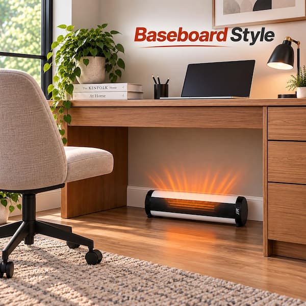 SPT Ceramic Fan Tower/Baseboard Style heater with Remote SH-1516D