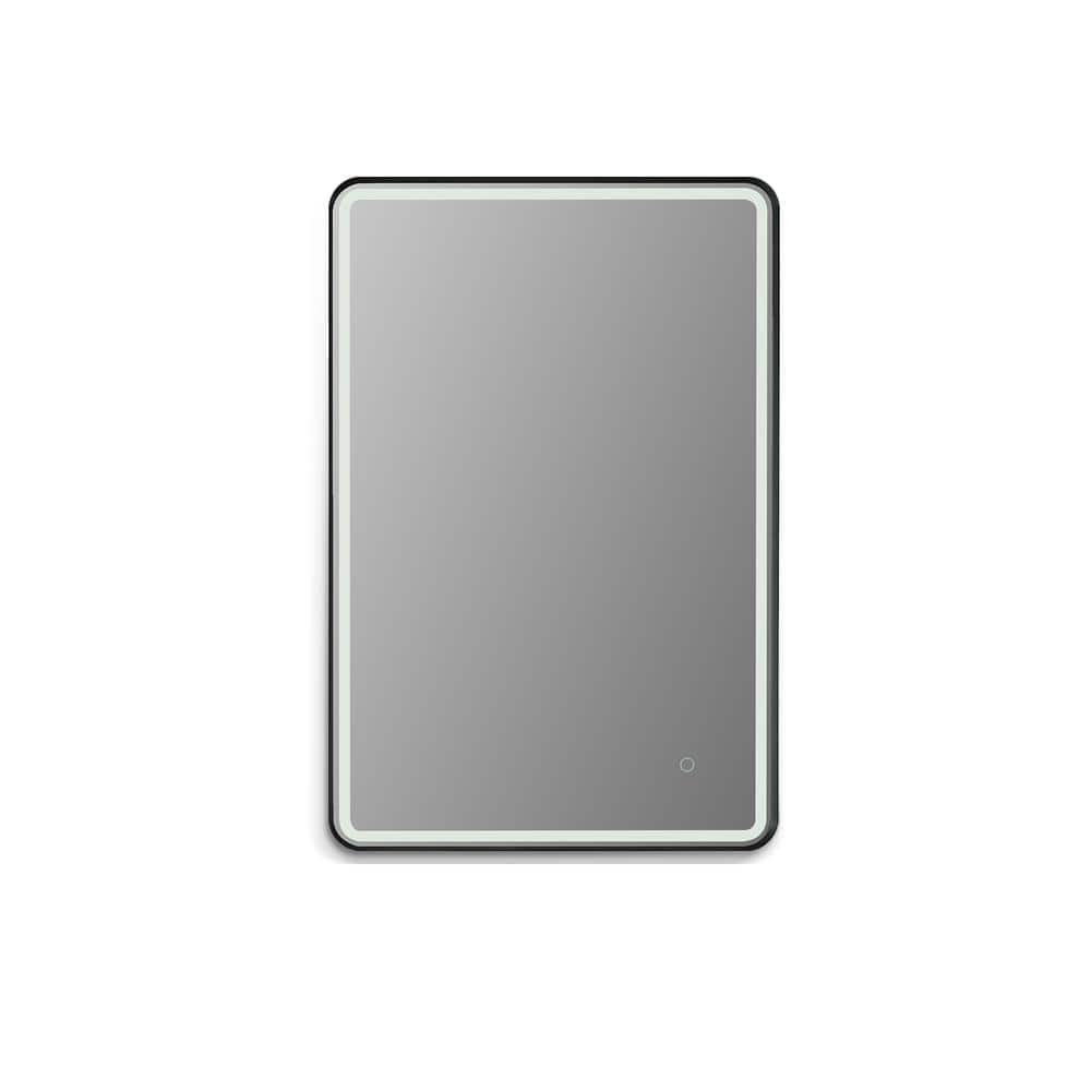 Viaggi 36" x 24" Silver and Gold LED Bathroom Vanity Mirror