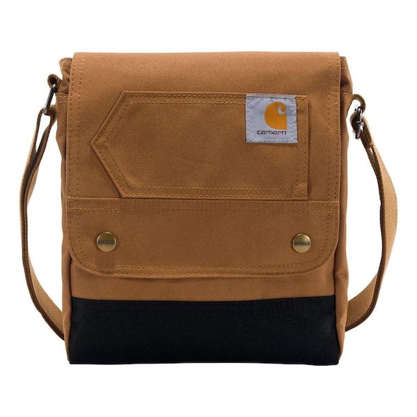 12.5 in. Crossbody Snap Bag Backpack Brown OS