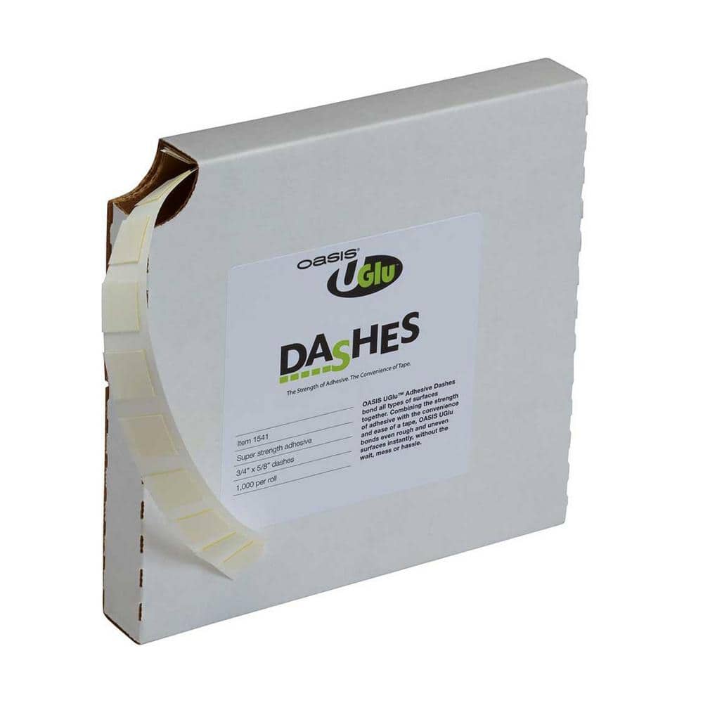 UGlu® 650 Dashes Roll Rolls of Dash Shaped Double-coated Mounting Tape